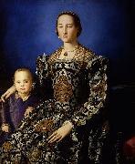 Agnolo Bronzino, Portrait of Eleanor of Toledo and Her Son